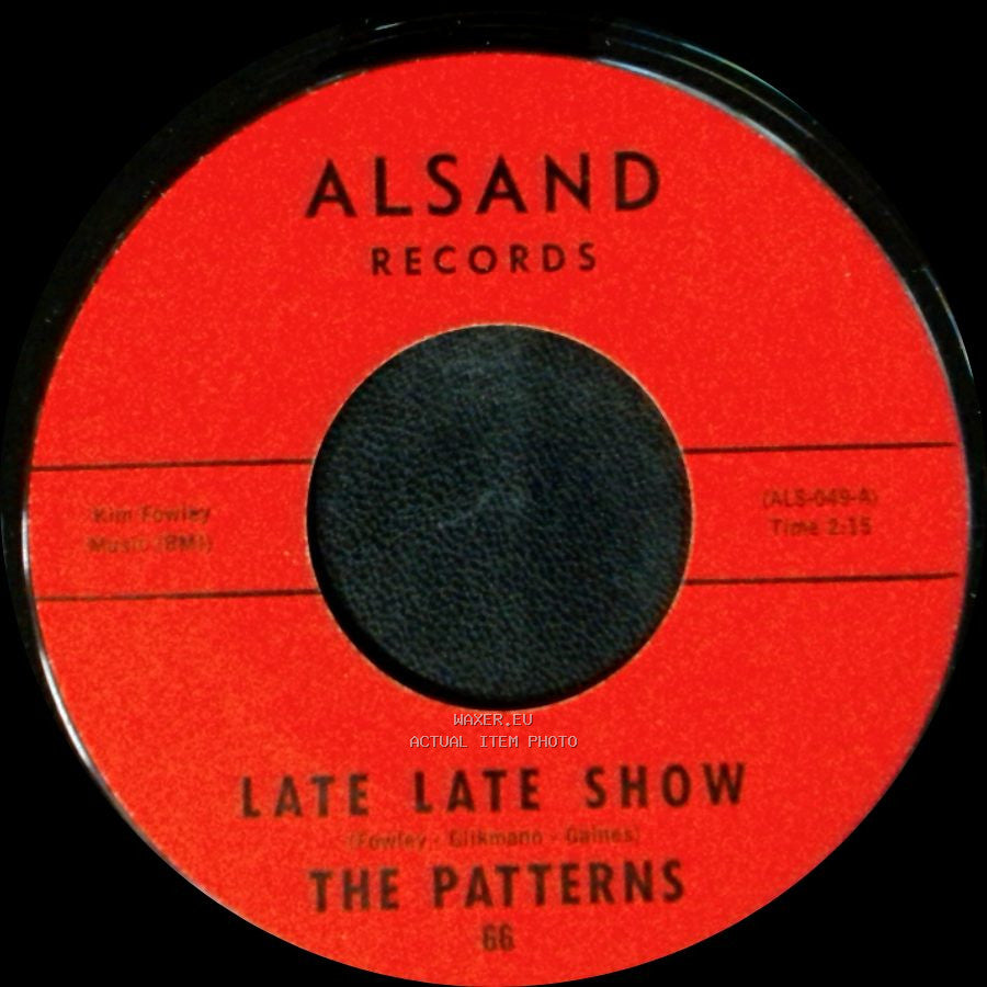 The Patterns - Take Me A Lifetime / Late Late Show side B