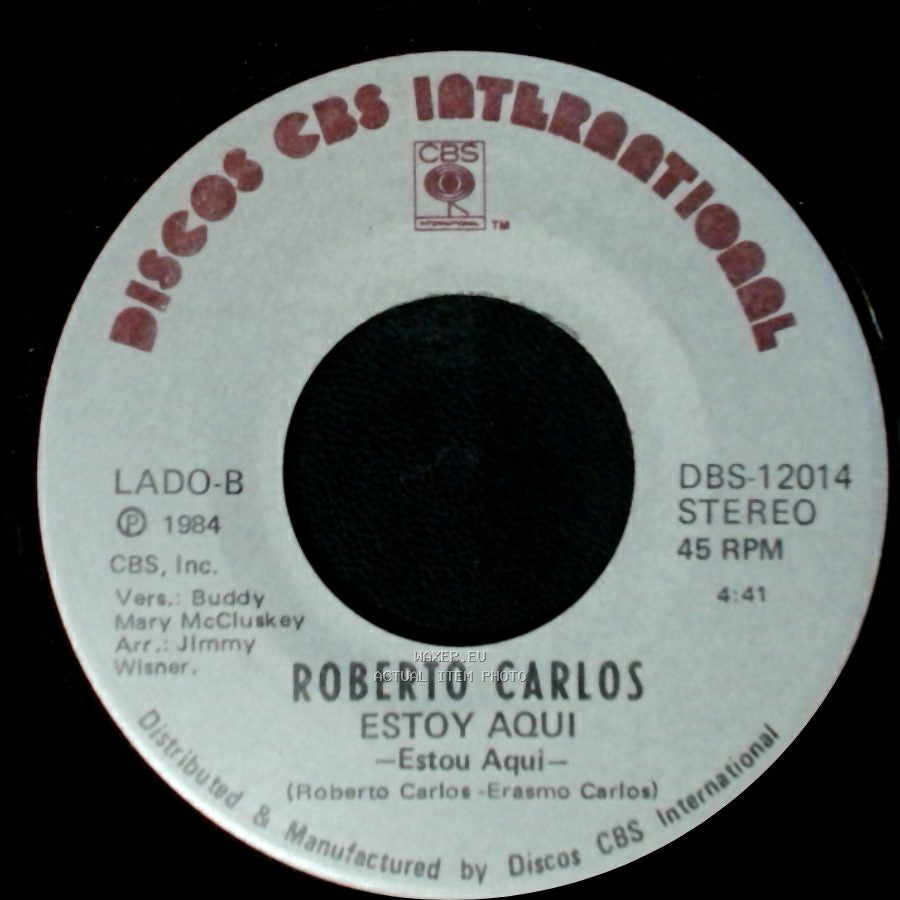 Roberto Carlos - Concavo Y Convexo / Estoy Aqui side B