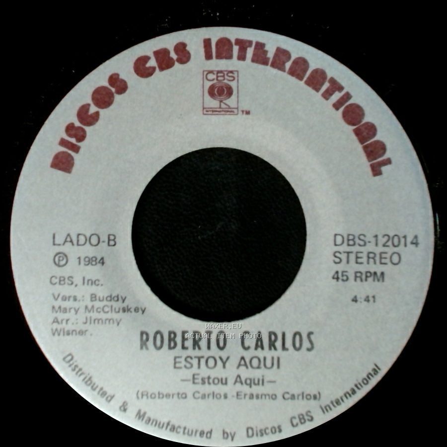 Roberto Carlos - Concavo Y Convexo / Estoy Aqui side B