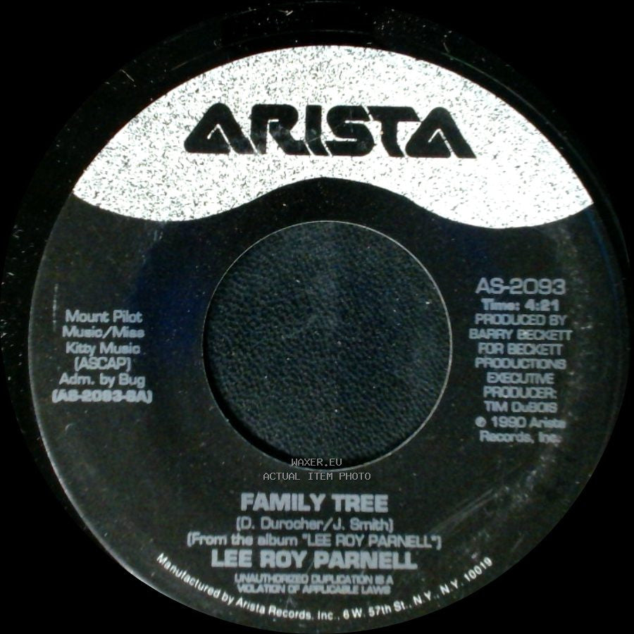 Lee Roy Parnell - Red Hot / Family Tree side B