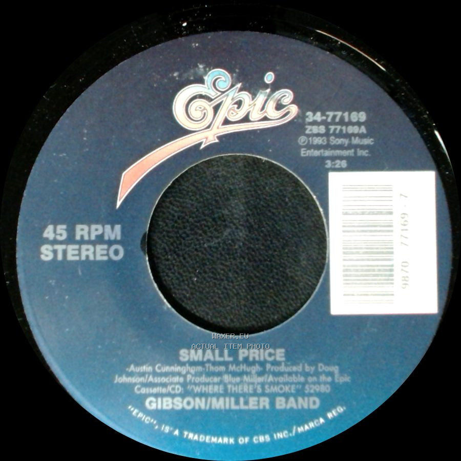 Gibson/Miller Band - Where There's Smoke / Small Price side B