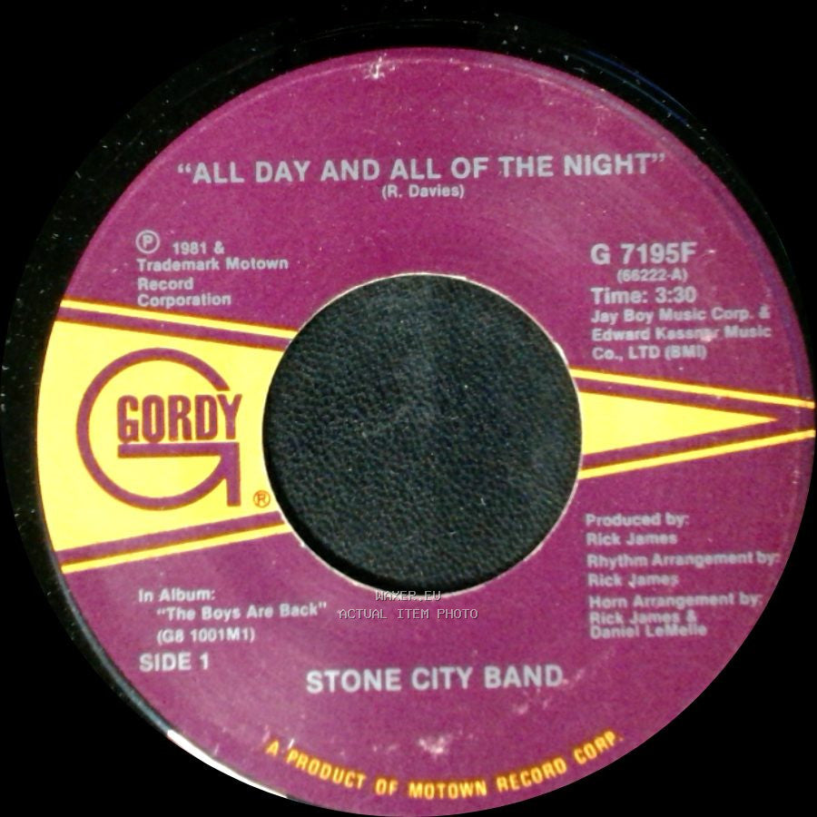 Stone City Band - All Day And All Of The Night / All Day And All Of The Night side A