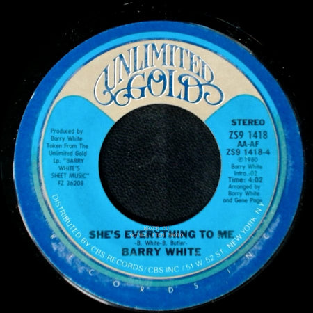 Barry White - Love Makin' Music / She's Everything To Me side A