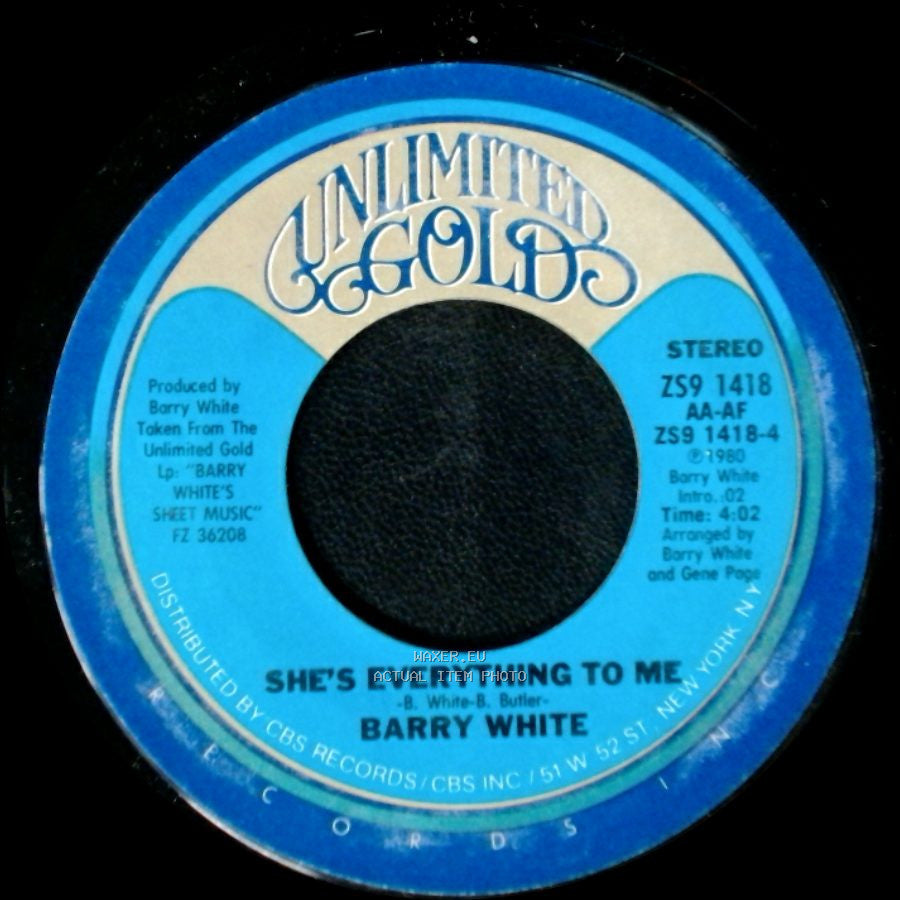 Barry White - Love Makin' Music / She's Everything To Me side B