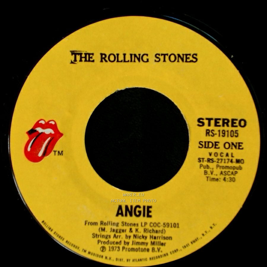 The Rolling Stones - Angie / Silver Train side A