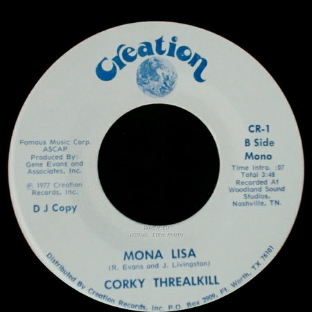 Corky Threalkill - Mona Lisa / Mona Lisa side B
