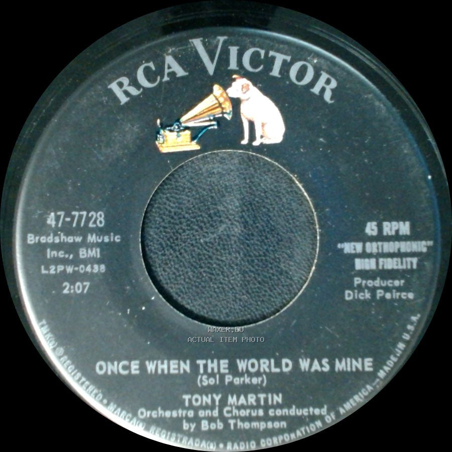 Tony Martin - Once When The World Was Mine / My Sin side A