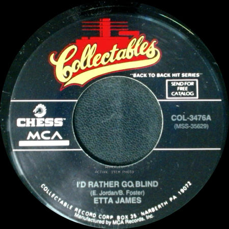 Etta James - Sunday Kind Of Love / I'd Rather Go Blind side A