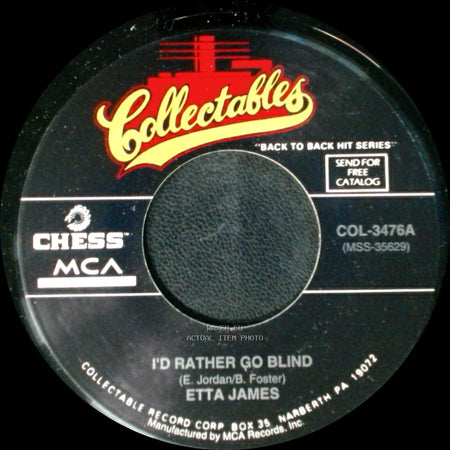 Etta James - Sunday Kind Of Love / I'd Rather Go Blind side A