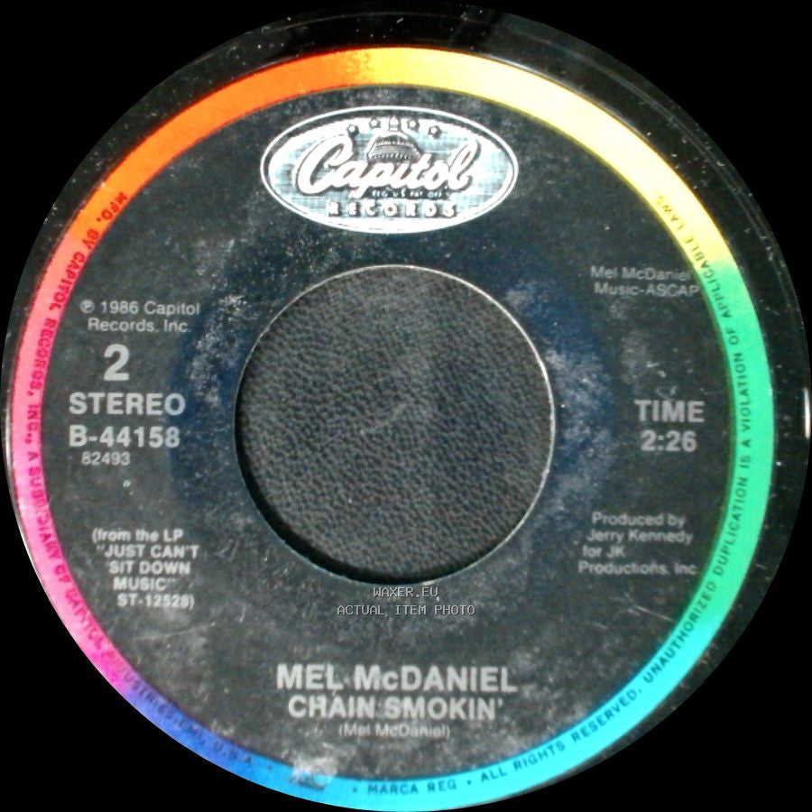 Mel Mcdaniel - Real Good Feel Good Song / Chain Smokin' side B