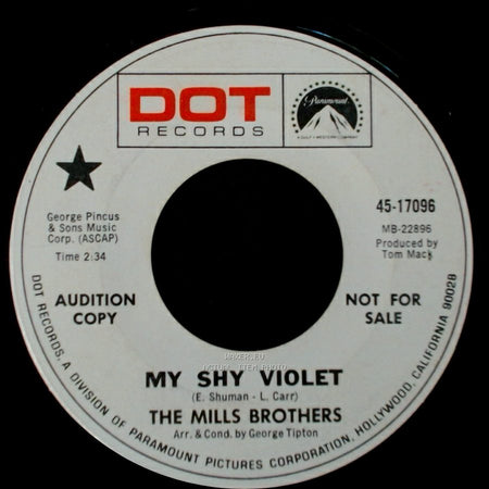The Mills Brothers - My Shy Violet / The Flower Road side A