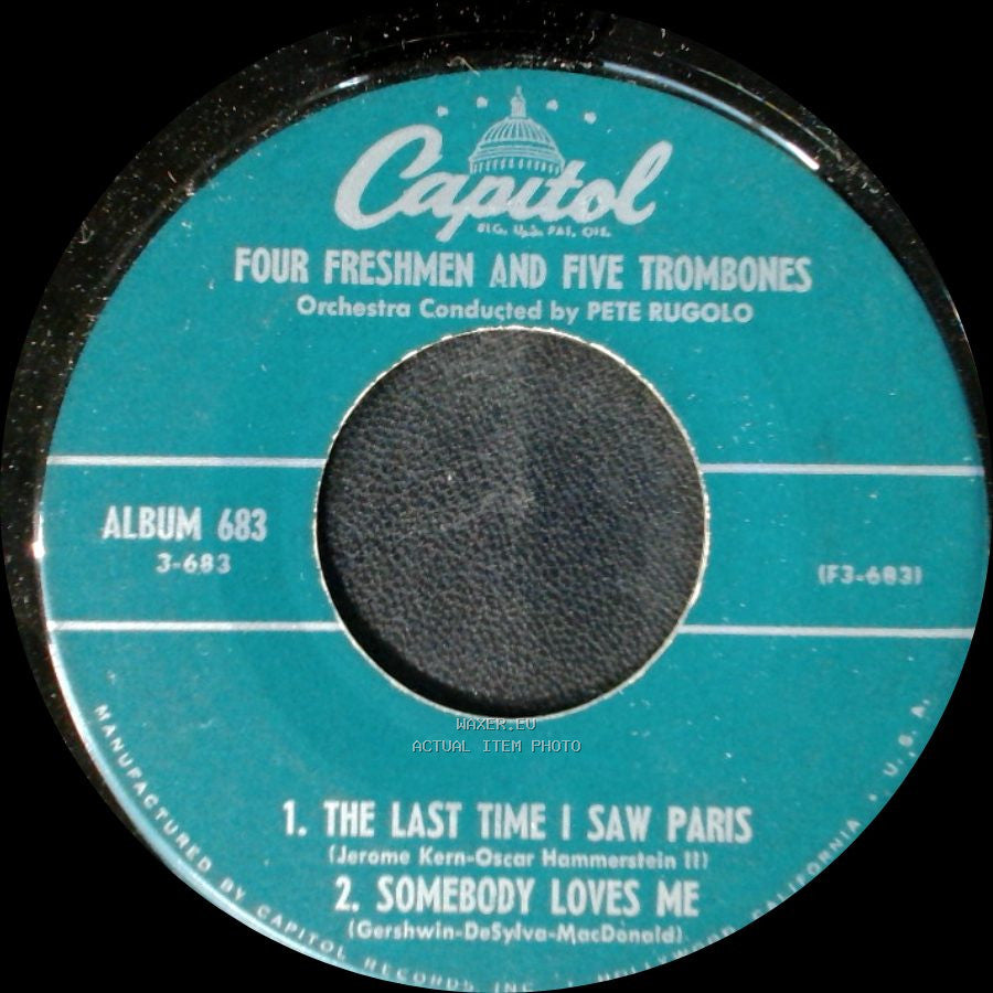 Four Freshmen And Five Trombones - Unknown Title A / Unknown Title B side A