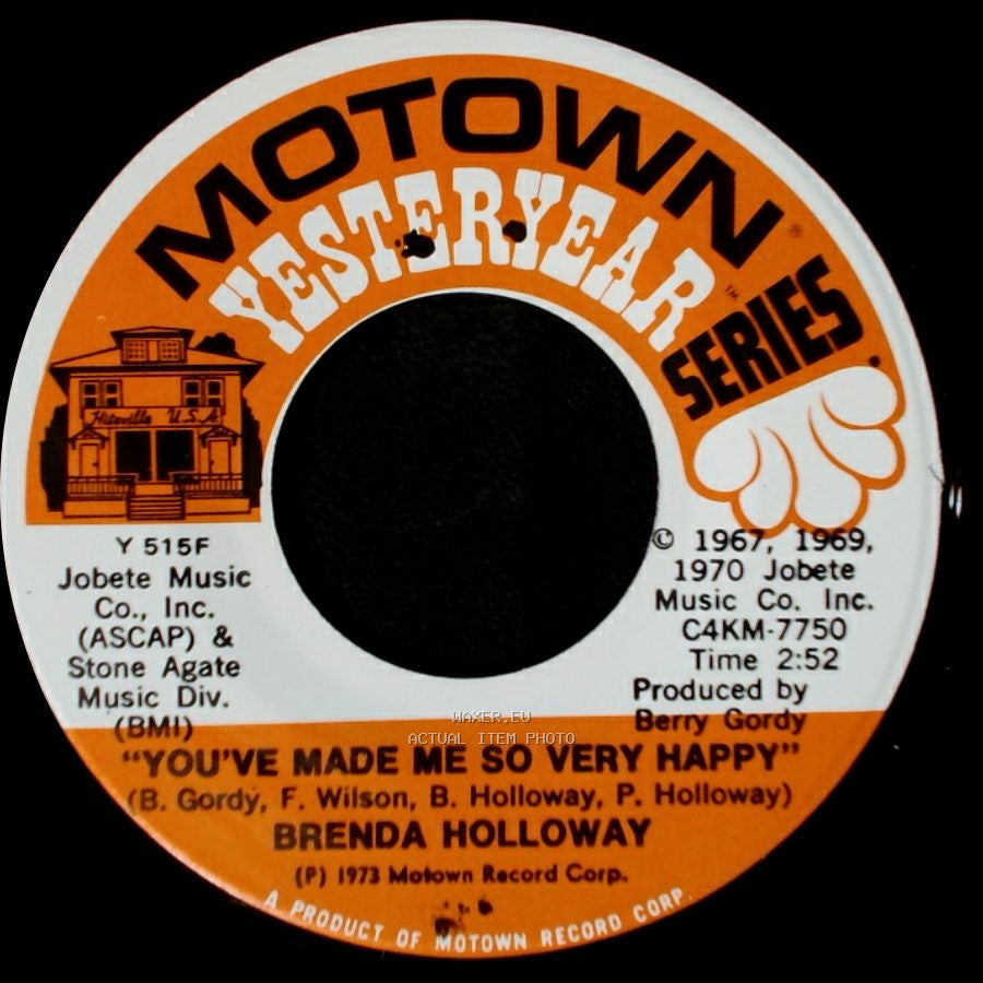 Brenda Holloway - You've Made Me So Very Happy / When I'm Gone side A