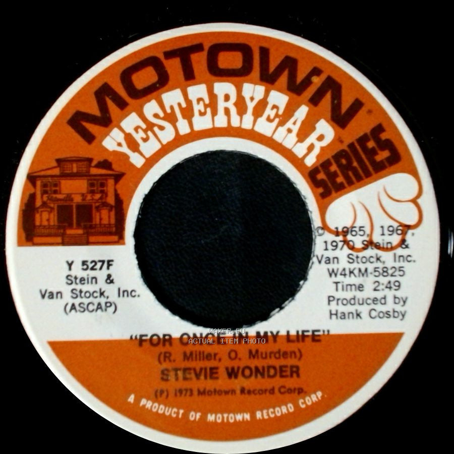 Stevie Wonder - For Once In My Life / You Met Your Match side A