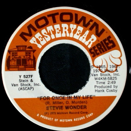 Stevie Wonder - For Once In My Life / You Met Your Match side A