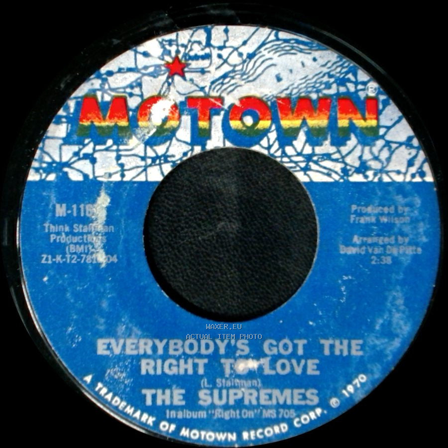 The Supremes - Everybody's Got The Right To Love / But I Love You More side A