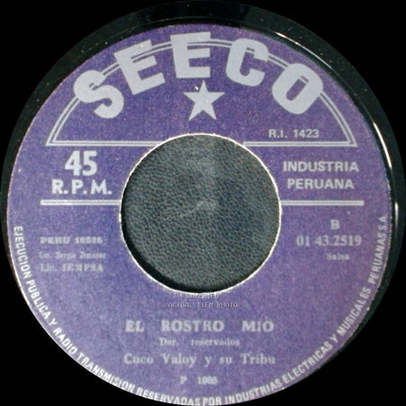 Cuco Valoy Y Su Trabu - La Revancha / El Rostro Mio side B
