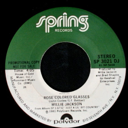 Millie Jackson - Rose Colored Glasses / Anybody That Don't Like Millie Jackson side A