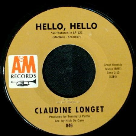 Claudine Longet - Wanderlove / Hello, Hello side B
