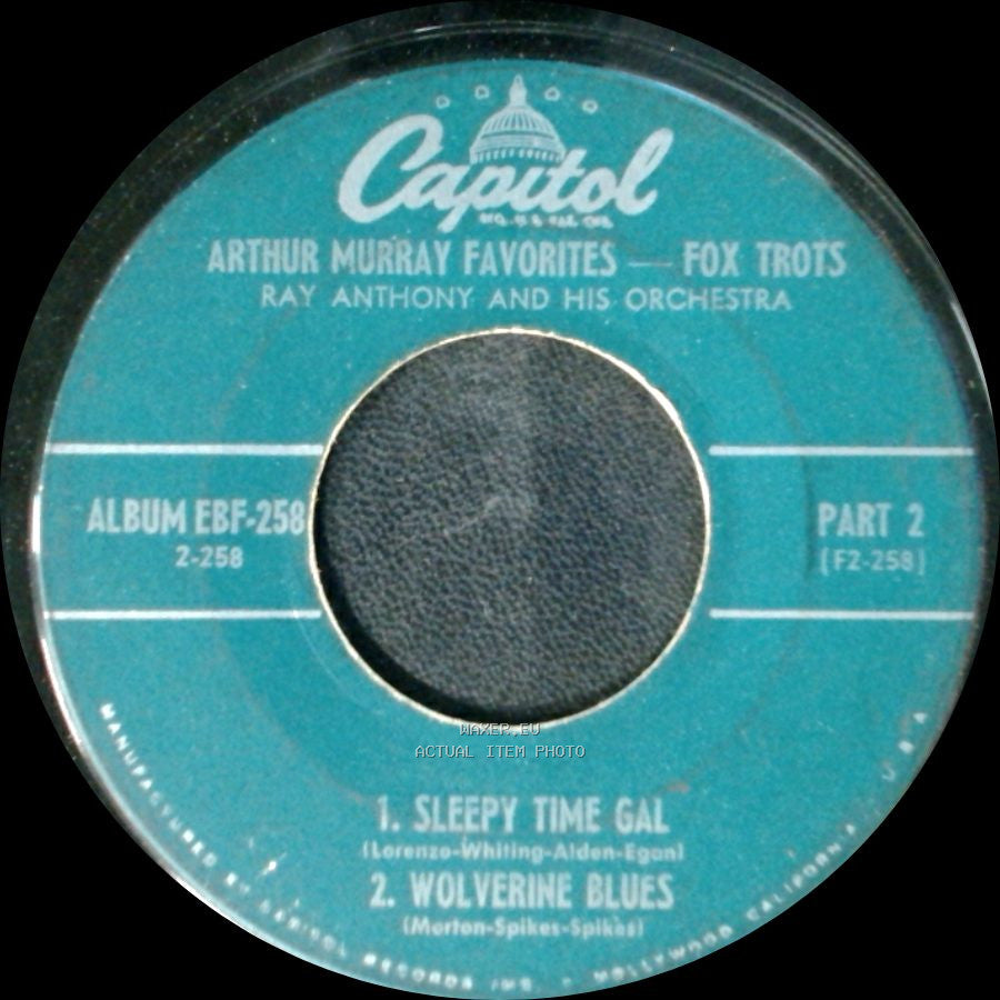 Ray Anthony And His Orchestra - Arthur Murray Favorites - Fox Trots / Arthur Murray Favorites — Fox Trots side B