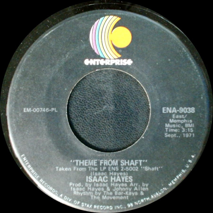 Isaac Hayes - Cafe Regio's / Theme From Shaft side B