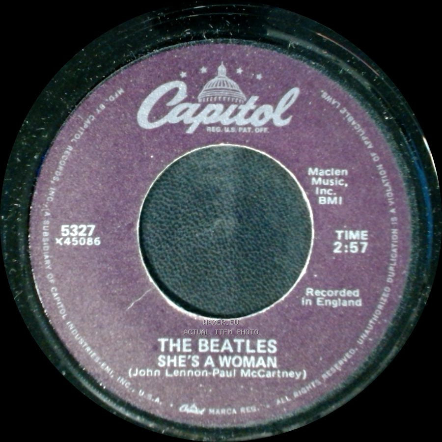 The Beatles - I Feel Fine / She's A Woman side B