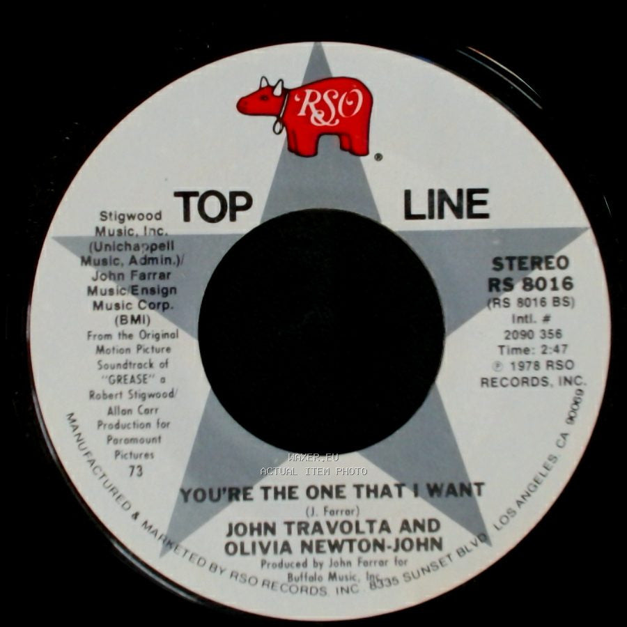 John Travolta And Olivia Newton-John / John Travolta, Olivia Newton-John & Cast - You're The One That I Want / Summer Nights side A