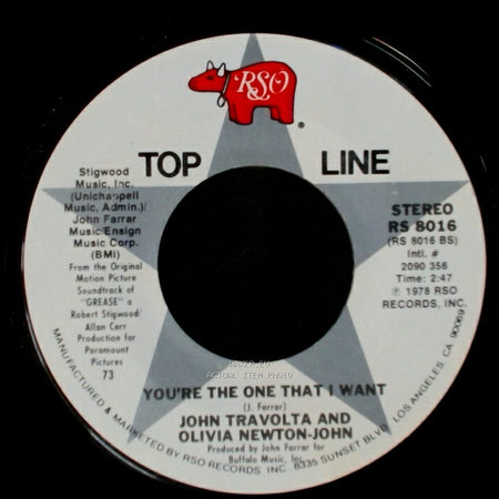 John Travolta And Olivia Newton-John / John Travolta, Olivia Newton-John & Cast - You're The One That I Want / Summer Nights side A