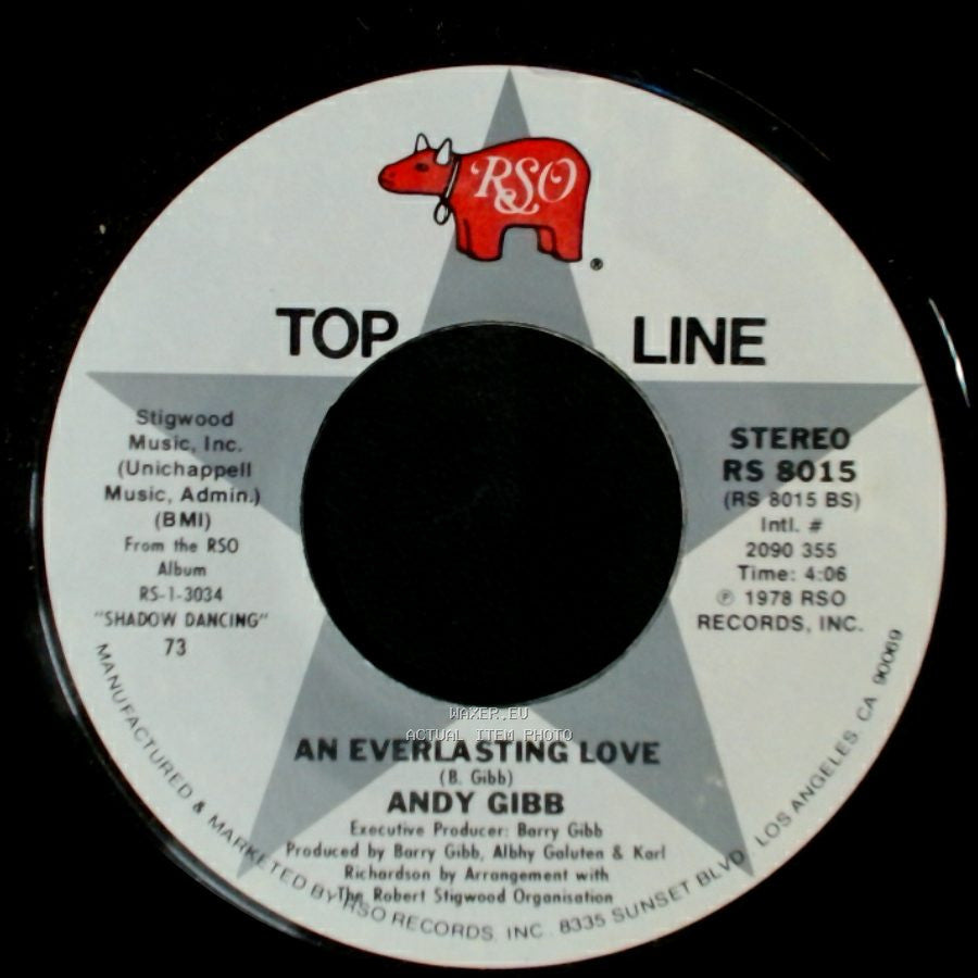Andy Gibb - Shadow Dancing / An Everlasting Love side B