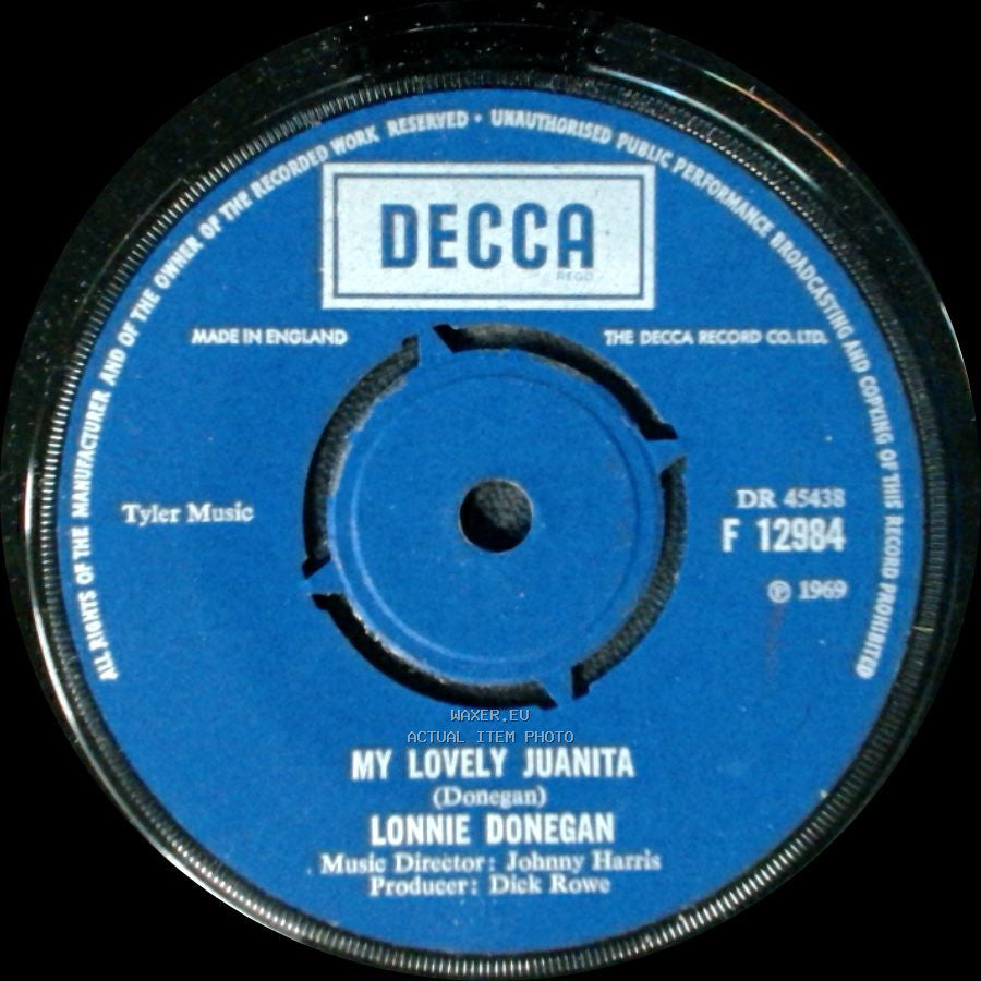 Lonnie Donegan - Who Knows Where The Time Goes / My Lovely Juanita side B
