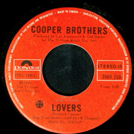 Cooper Brothers - Finally (With You) / Lovers side B