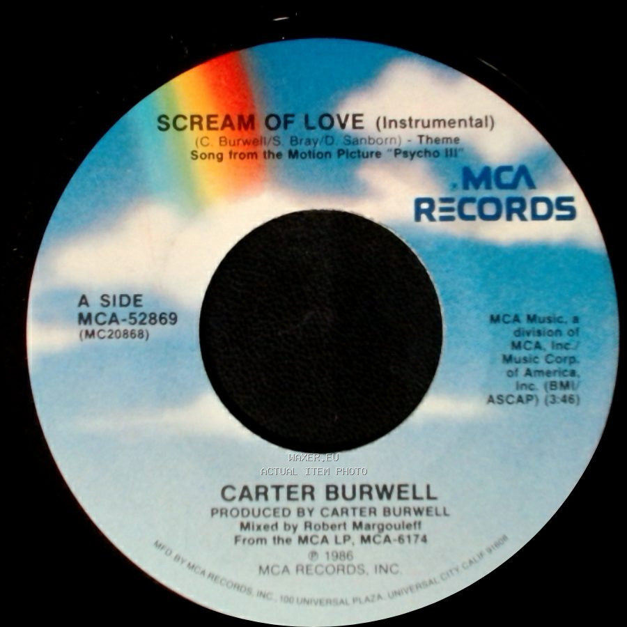 Carter Burwell - Scream Of Love (Instrumental) / Scream Of Love (B Version) side A
