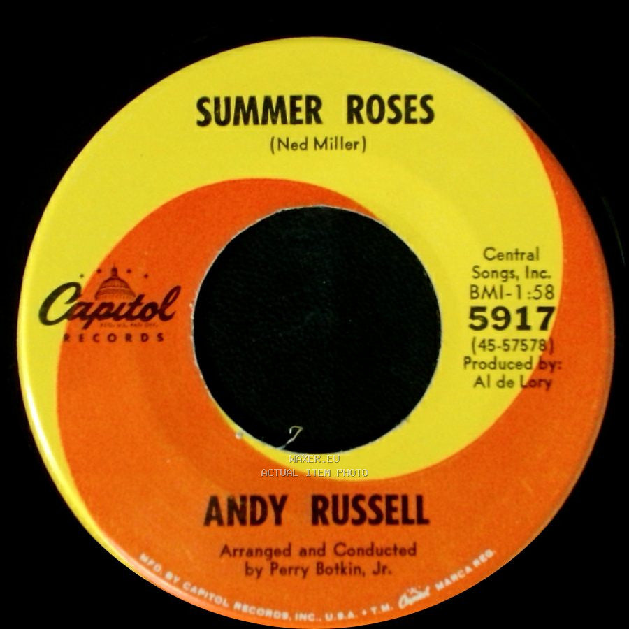 Andy Russell - It's Such A Pretty World Today / Summer Roses side B