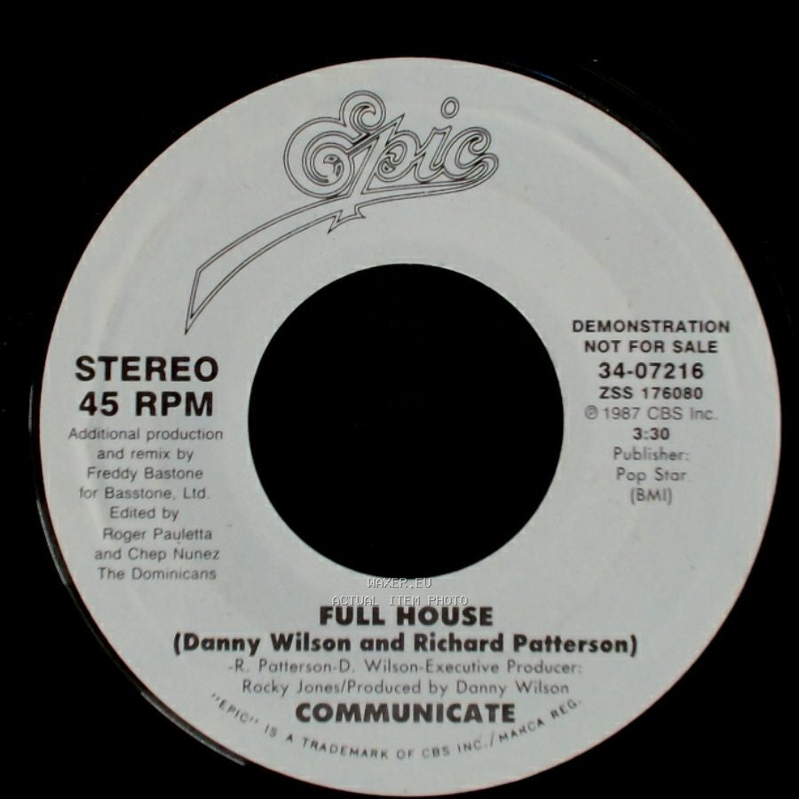 Communicate - Full House / Full House side A