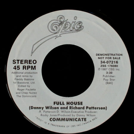 Communicate - Full House / Full House side A