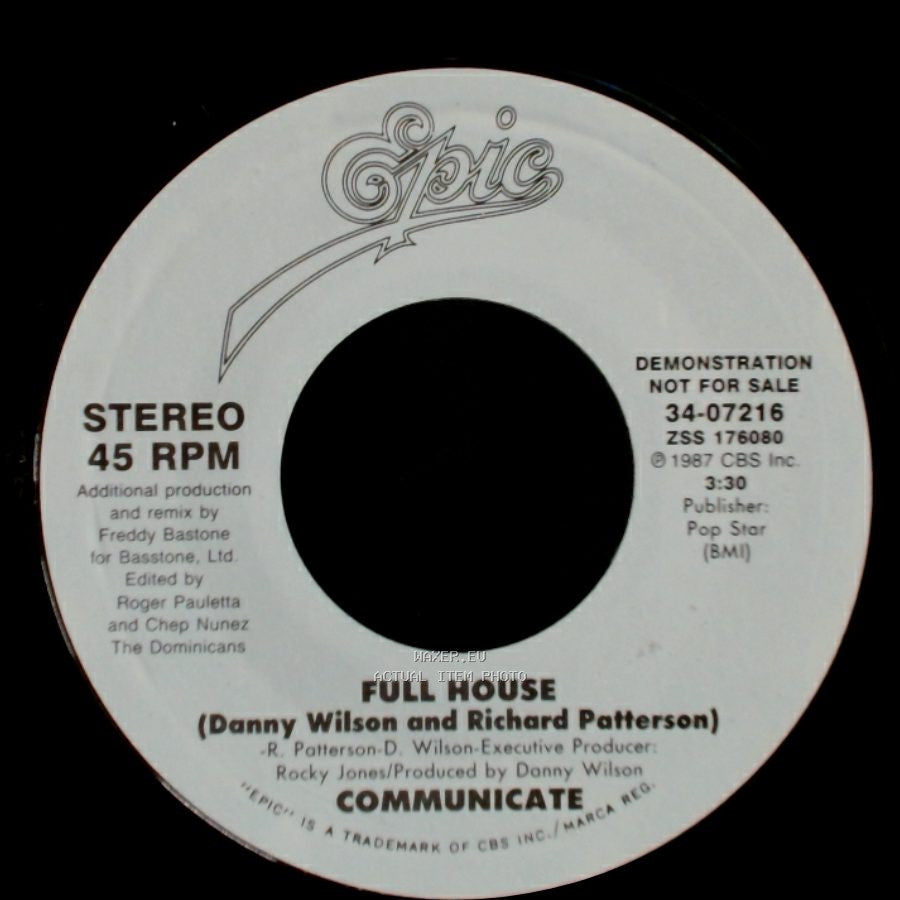 Communicate - Full House / Full House side B