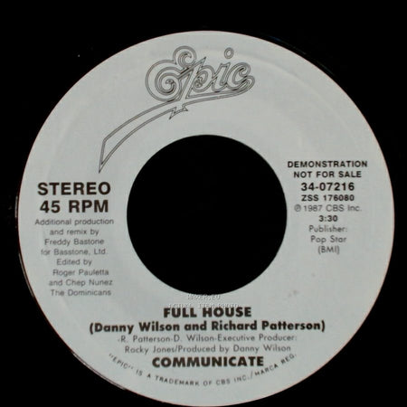 Communicate - Full House / Full House side B