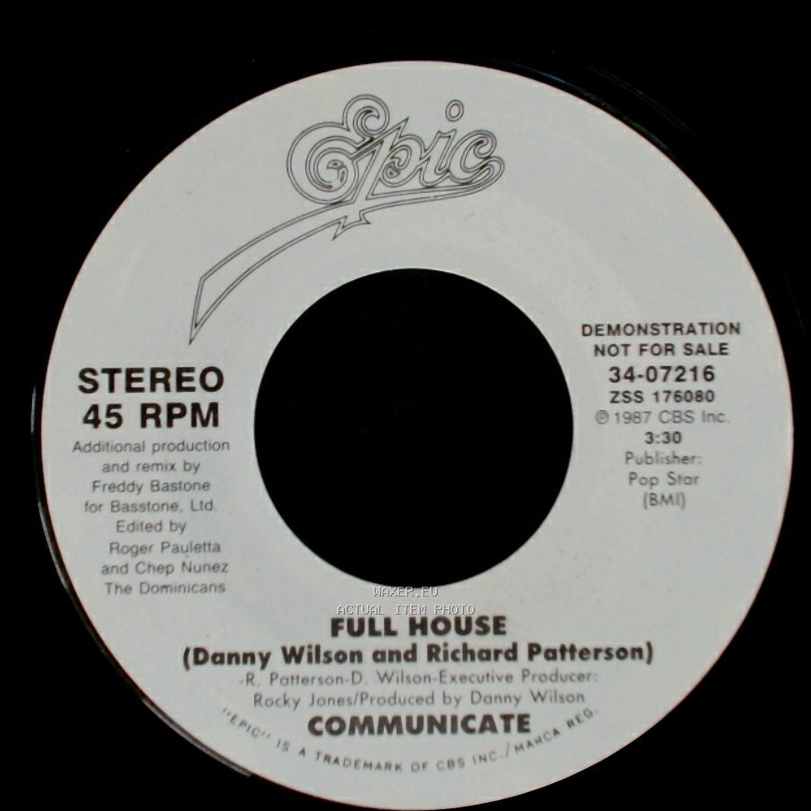 Communicate - Full House / Full House side A