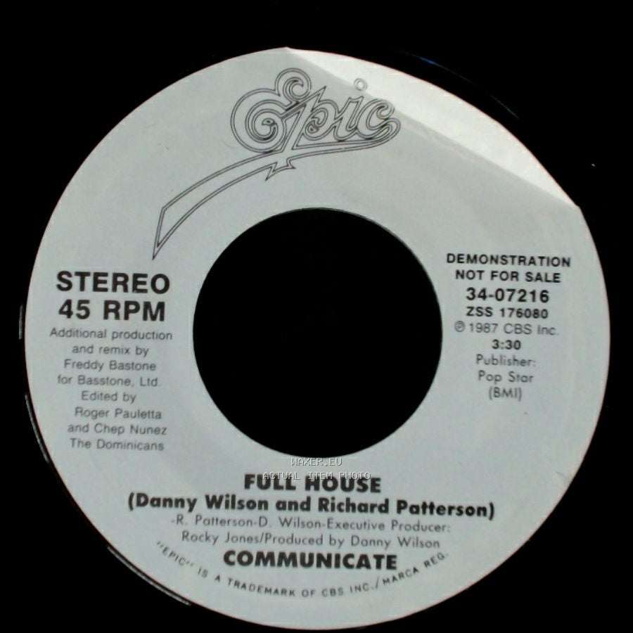Communicate - Full House / Full House side B