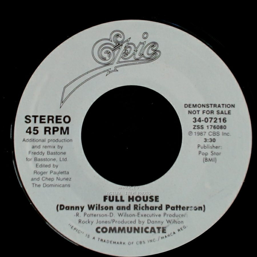 Communicate - Full House / Full House side A