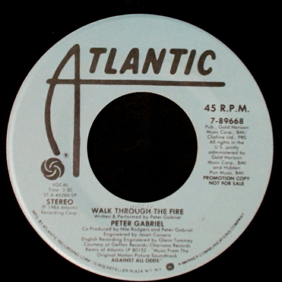 Peter Gabriel - Walk Through The Fire / Walk Through The Fire side A