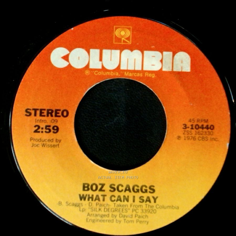 Boz Scaggs - We're All Alone / What Can I Say side B