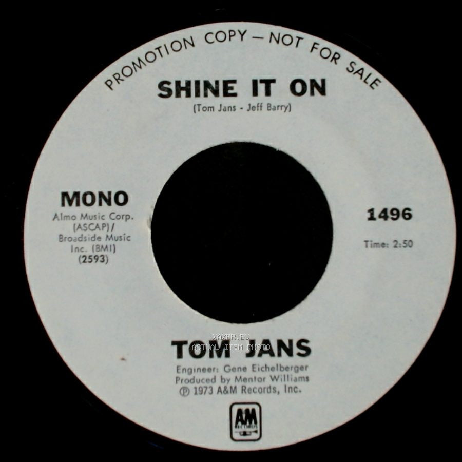 Tom Jans - Shine It On / Shine It On side A