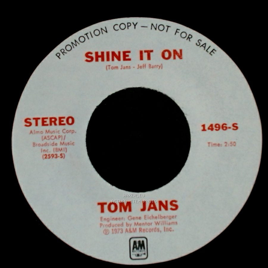 Tom Jans - Shine It On / Shine It On side B
