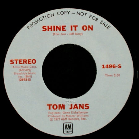 Tom Jans - Shine It On / Shine It On side A