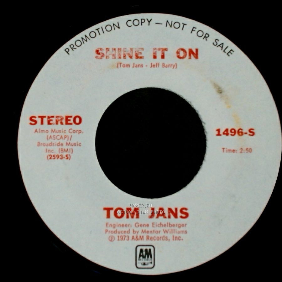 Tom Jans - Shine It On / Shine It On side A