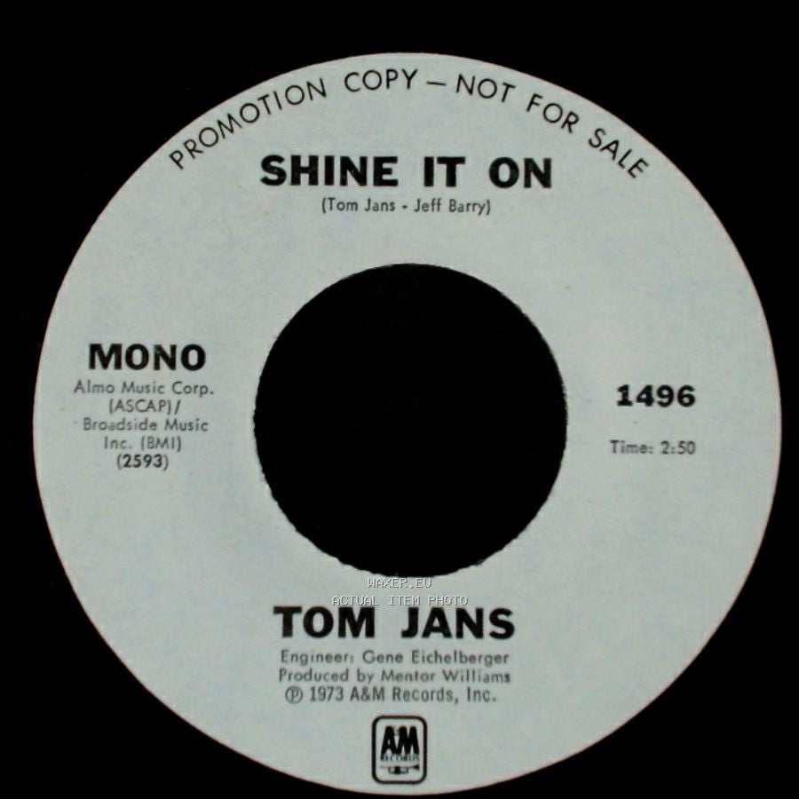 Tom Jans - Shine It On / Shine It On side B
