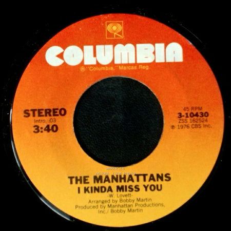 The Manhattans - Gypsy Man / I Kinda Miss You side B