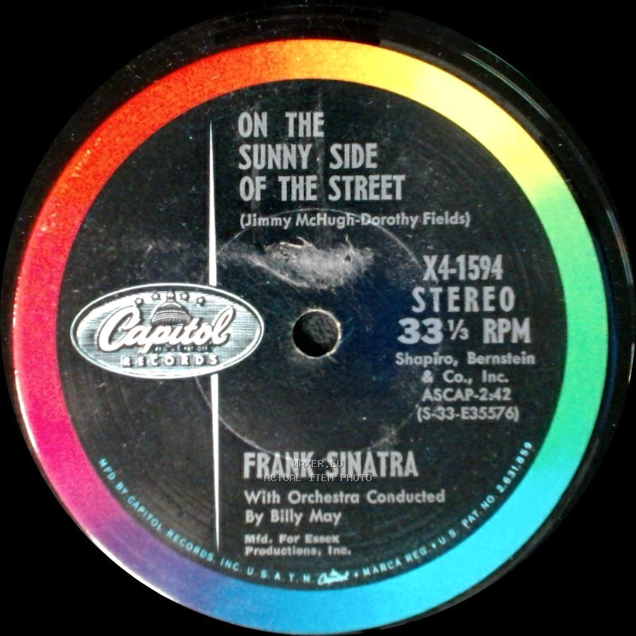 Frank Sinatra - On The Sunny Side Of The Street / Don't Take Your Love From Me side A