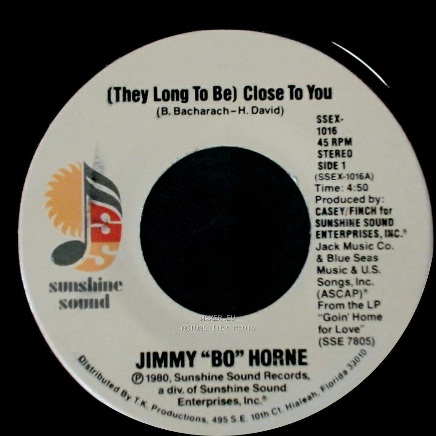 Jimmy "Bo" Horne - (They Long To Be) Close To You / I Get Lifted side A